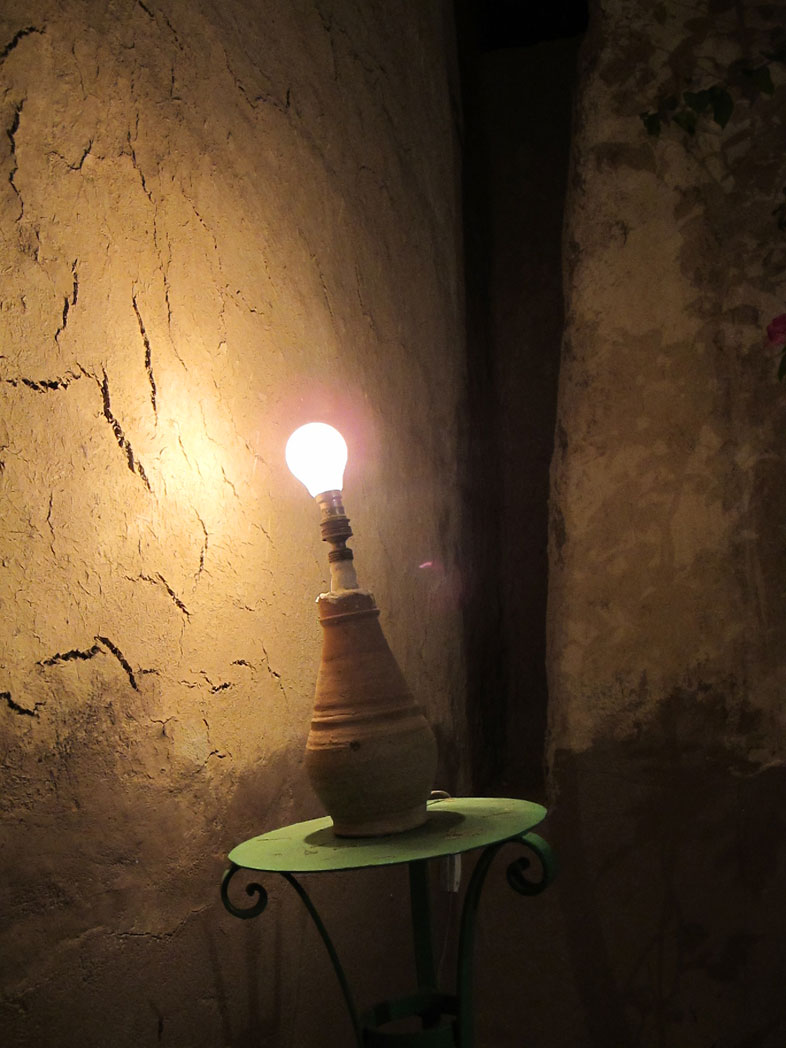 Glühbirne. Luxor. Nubisches Haus. Assuan