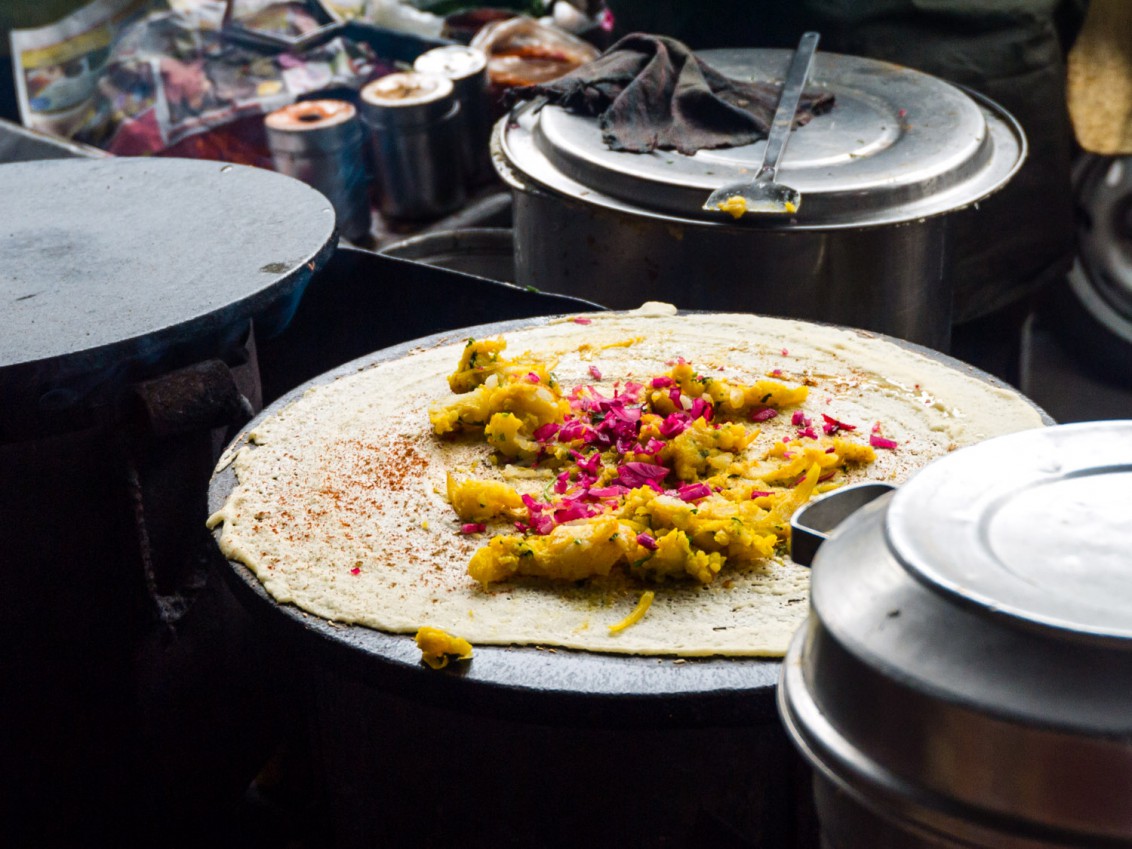 Masala Dosa, typisches Streetfood in Mumbai